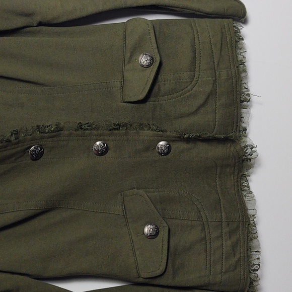 NICK & MO Exclusive Collection Army Green Utility Jacket Womens Size Small - Picture 4 of 16